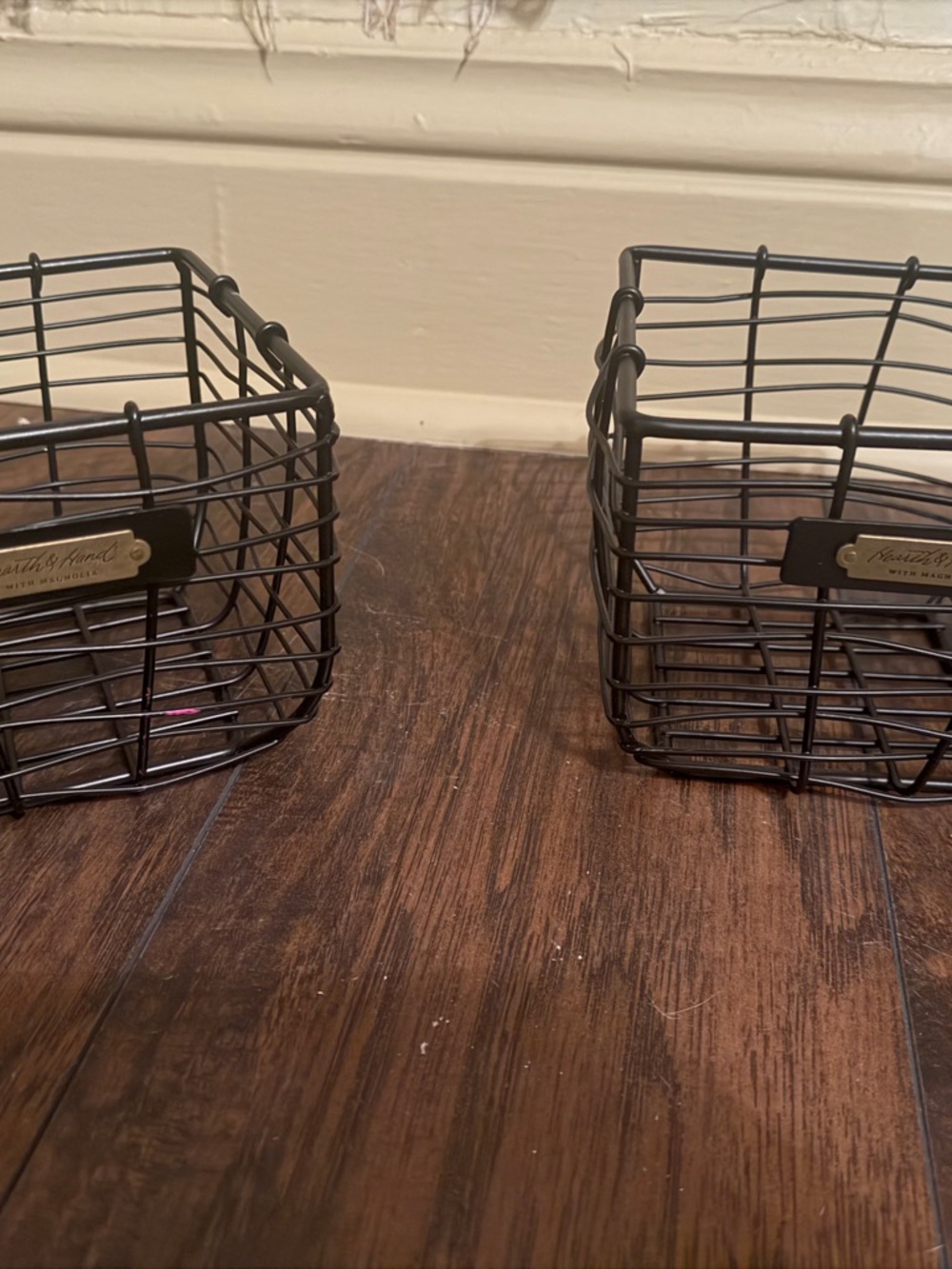 Metal Wire Storage Basket - Black